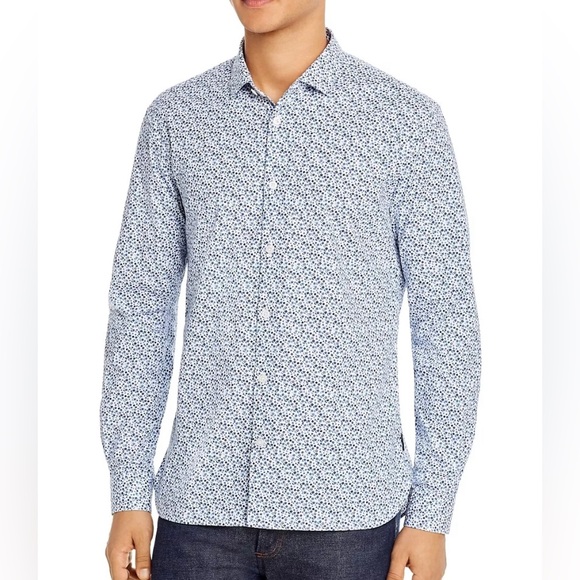John Varvatos Other - John Varvatos ⭐️‎ USA slim fit floral bttondown. 97% cotton. Size M